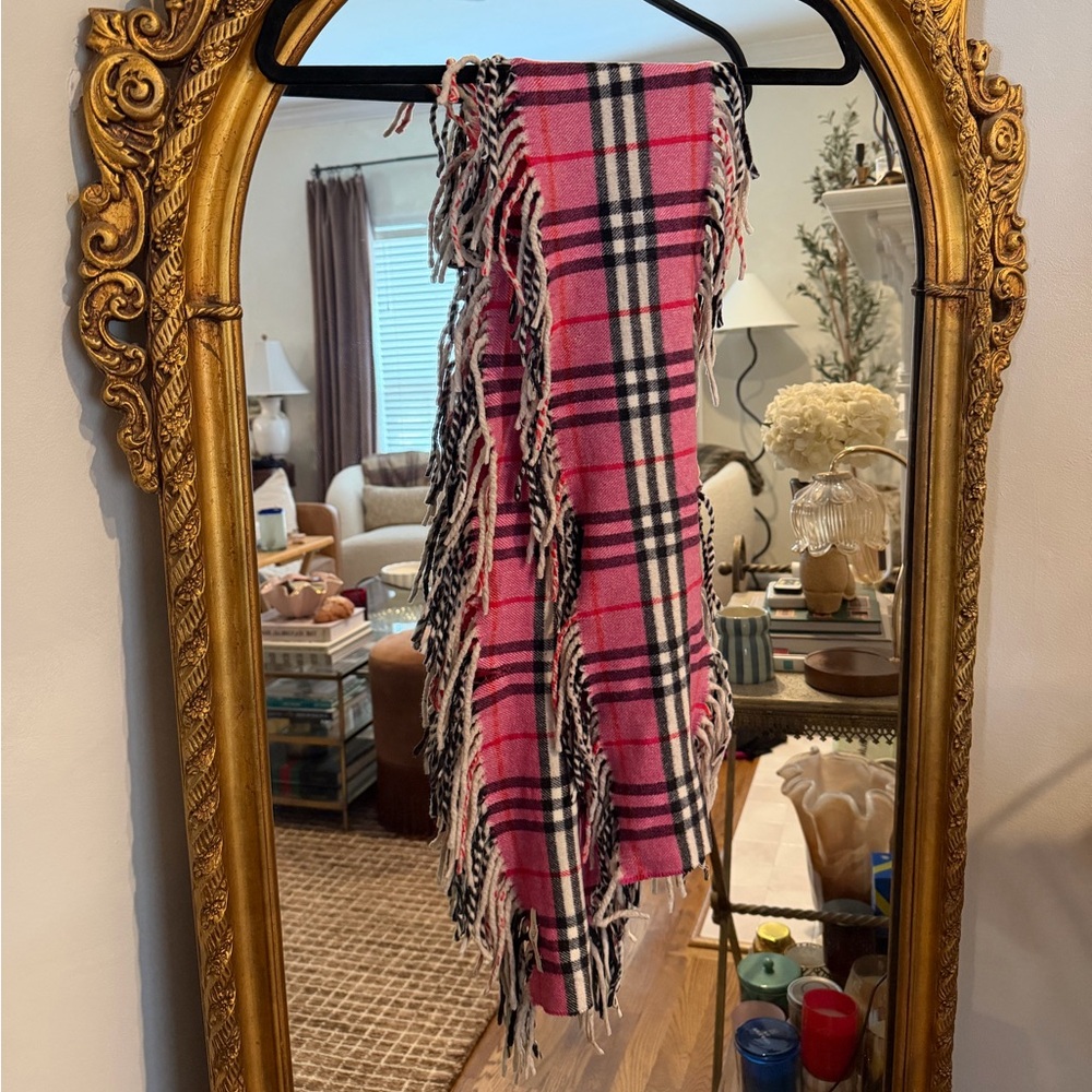 Burberry Pink Cashmere Scarf